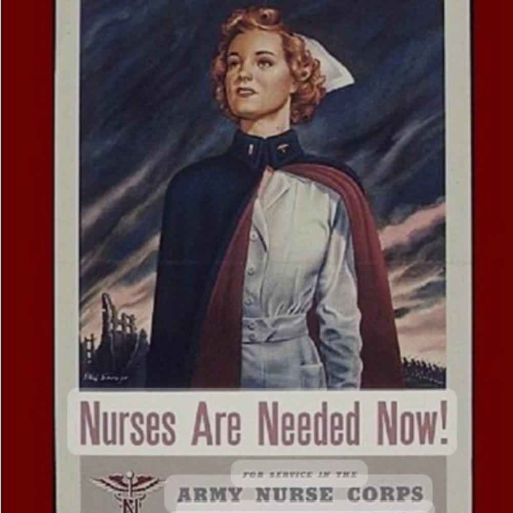 Authentic 100% wool WWII Nurses cape
